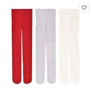 Baby Girls' Jumping Beans® Red, White, & Cream 3-pack Tights Set - baby tights